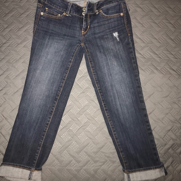 American eagle crops size 2 artist stretch - Picture 3 of 5